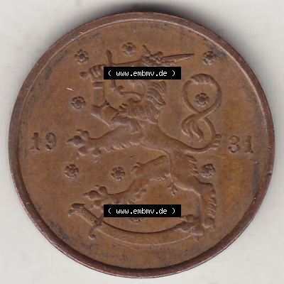 Alte Münzen Finnland, inoffizieller privater Kursmünzensatz / KMS - Zusammenstellung, mit Münze 1919-1940, 10 Penny, Penniä... Sammlung