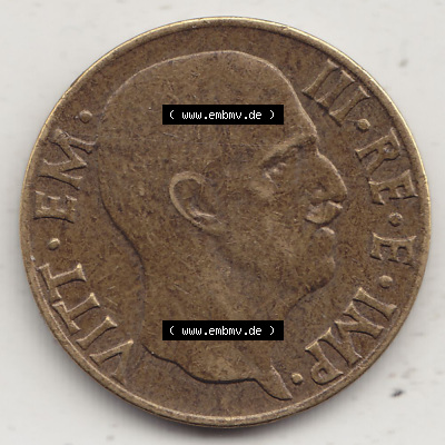 Münzen Italien / Italia Eurovorläufer, Umlaufmünze vor Euroeinführung 1939-1943, 5 Centesimi, Cent, Viktor Emanuel III. C.5... Sammlung