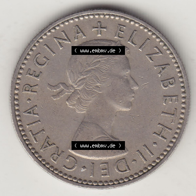 Münzen Großbritannien Eurovorläufer, Umlaufmünze vor Euroeinführung 1954-1970, 1 Schilling - Shilling, 1957 (Stück 1) Wappen... Sammlung