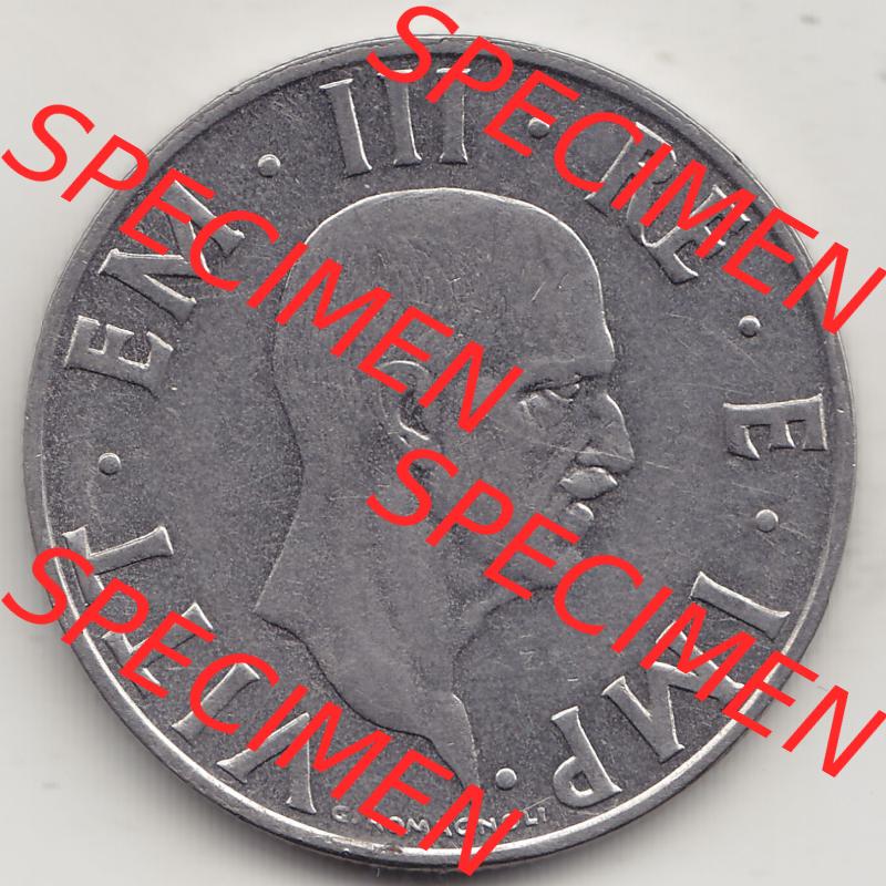 Münzen Italien / Italia Eurovorläufer, Umlaufmünze vor Euroeinführung 1939-1943, 2 Lire, Lira, Viktor Emanuael III., G ROMAGNOLI VITT EMAN III... Sammlung