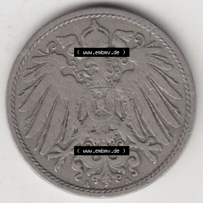 Münzen Deutschland 1871-1918 Kaiserreich 1890-1916, 10 Pfennig A, 1897 (2) Sammlung