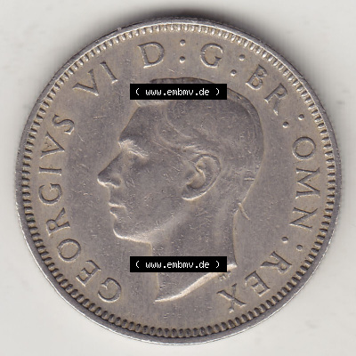 Münzen Großbritannien Eurovorläufer, Umlaufmünze vor Euroeinführung 1947-1948, 2 Schilling - One Shilling 1947 (Stück 1)... Sammlung