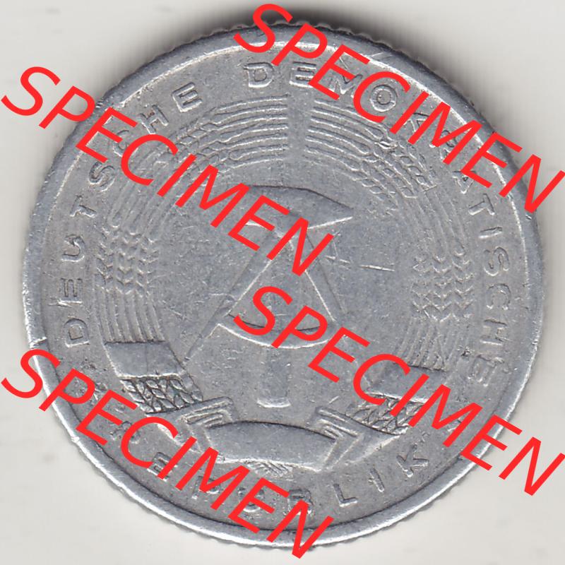 Münzen Deutschland DDR 1958-1990, A 50 Pfennig 1958-1 der DDR-Mark. Vorderseite einer 50 Pfennig Münze / Umlaufmünze aus Deutschland der ehemaligen DDR in Europa als Digitales... Sammlung