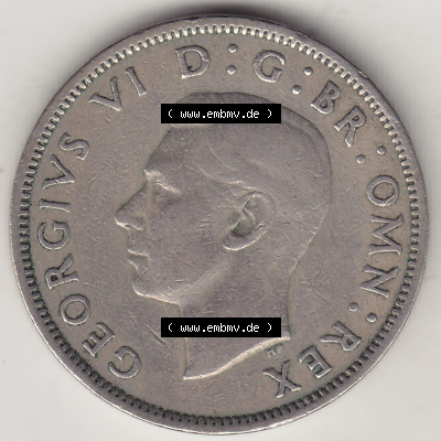 Alte Münzen Großbritannien Eurovorläufer, Umlaufmünze vor Euroeinführung 1947-1948, 2 Schilling-Florin, Two Shillings, 1948... Sammlung