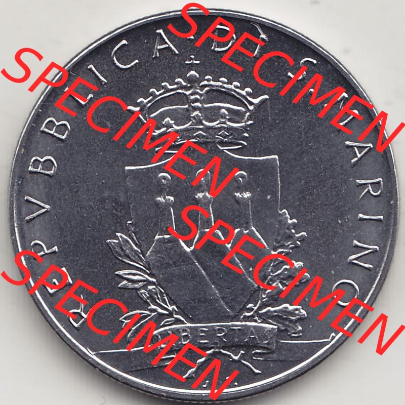 Aus offiziellen Münzensatz / KMS 1979 San Marino vor Euro 1979-1979, 50 Lire, J.P. LIBERTAS REPVBBLICA DI S. MARINO, L.50 VIGILO MONEO CONVOCO CIVES... Sammlung