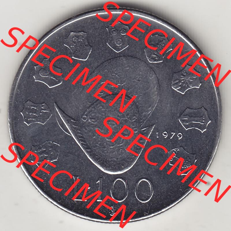 Aus offiziellen Münzensatz / KMS 1979 San Marino vor Euro 1979-1979, 100 Lire, J.P. LIBERTAS REPVBBLICA DI S. MARINO L.100 (2) Sammlung