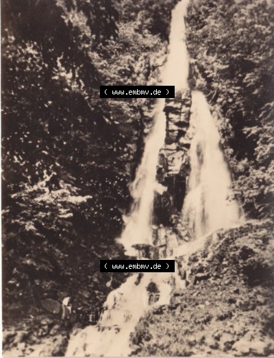 Alte Fotos von Großen Inselsberg in Thüringen Trusetaler Wasserfall beo Brotterode. Alter und echter original Foto-Abzug aus... Sammlung