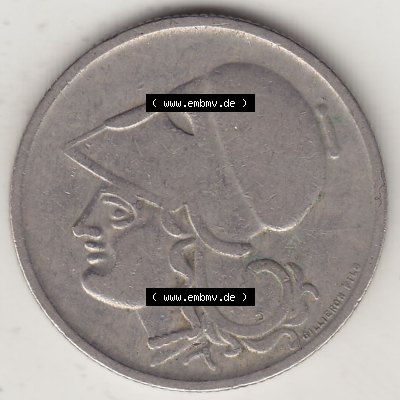 Münzen Griechenland Eurovorläufer, Umlaufmünze vor Euroeinführung 1926-1926, 1 Drachme, Mia Apaxmh 1926-1 (2) Sammlung