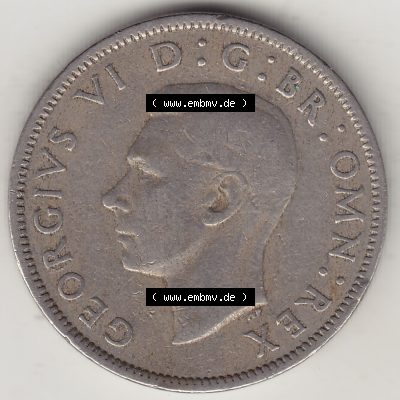 Alte Münzen Großbritannien Eurovorläufer, Umlaufmünze vor Euroeinführung 1949-1951, 2 Schilling, Shillings (Florin) 1950-1, George VI,... Sammlung