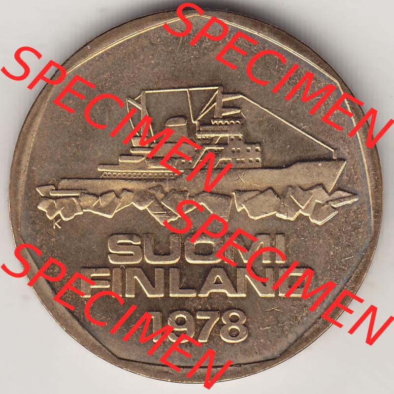 Münzen Finnland / SUOMI Eurovorläufer, Umlaufmünze vor Euroeinführung 1978-1978, Stempelglanz 1972-1978, 5 finnische Mark, Markkaa, 1978-1.... Sammlung
