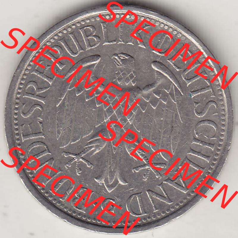 BRD Münzen 1 DM, Umlaufmünze 1950-2001, 1 DM Deutsche Mark, 1977 G-1 (1) Sammlung