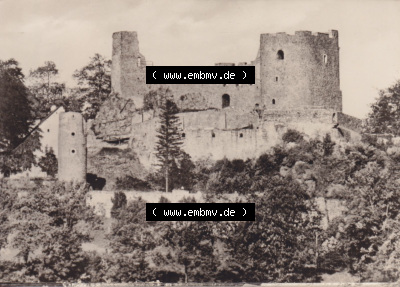 Alte Fotos von Stadt Frauenstein in Mittelsachsen, Burgruine bei Frauenstein. Alter und echter original Foto-Abzug aus einer Fotomappe,... Sammlung