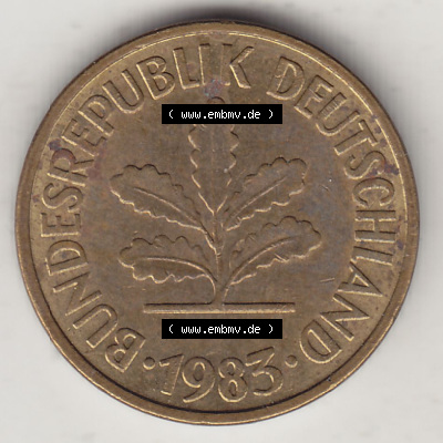 Münzen Deutschland 5 Pfennig-Deutsche Mark 1950-2001, 5 Pfennig, 1983 D-1 (1) Sammlung