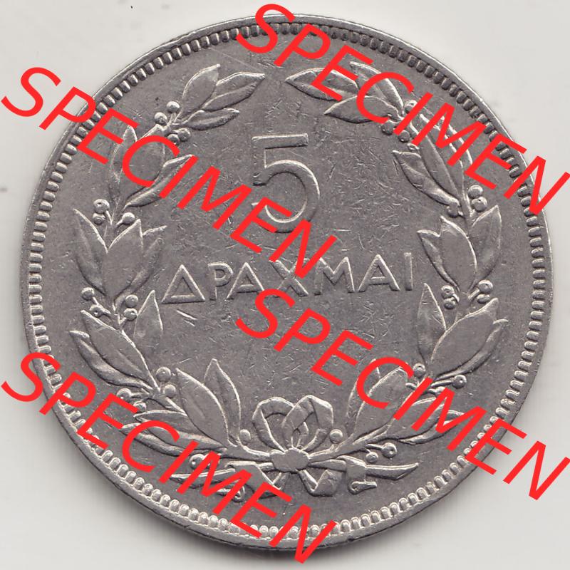 Münzen Griechenland Eurovorläufer, Umlaufmünze vor Euroeinführung 1930-1930, 5 Drachmen Apaxmai 1930-1 (1) Sammlung