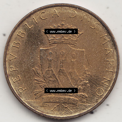 Aus offiziellen Münzensatz / KMS 1979 San Marino vor Euro 1979-1979, 20 Lire, J. V. LIBERTAS REPVBBLICA DI S. MARINO, 1979 20... Sammlung