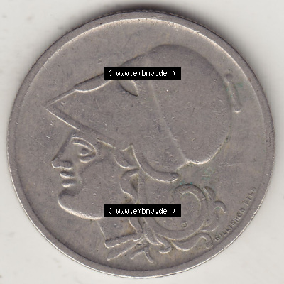 Münzen Griechenland Eurovorläufer, Umlaufmünze vor Euroeinführung 1926-1926, 1 Drachme, Mia Apaxmh 1926 (Stück 1) (2) Sammlung