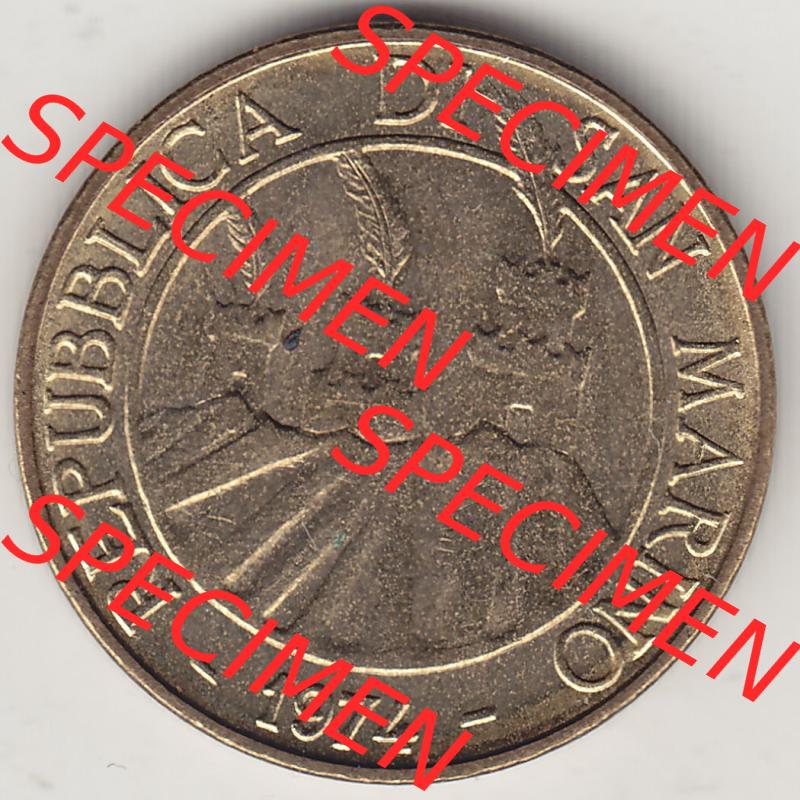 Aus offiziellen Münzensatz / KMS 1974 San Marino vor Euro 1974-1974, 20 Lire, L.20 MINGUZZI MONASSI INC. (1) Sammlung