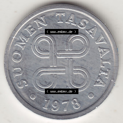 Münzen Finnland / SUOMI Eurovorläufer, Umlaufmünze vor Euroeinführung 1978-1978, Stempelglanz 1977-1990, 5 Penny, 1978 (Stück... Sammlung