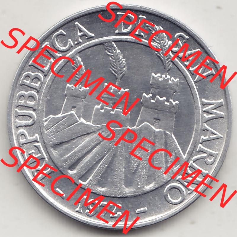 Aus offiziellen Münzensatz / KMS 1974 San Marino vor Euro 1974-1974, 10 Lire, L.10 MINGUZZI MONASSI INC. (1) Sammlung