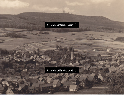 Alte Fotos von Großen Inselsberg in Thüringen Brotterode Thür. Wald, mit Blick zum Inselsberg. Alter und echter original Foto-Abzug... Sammlung