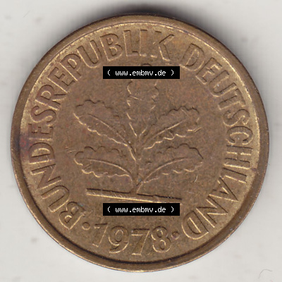 Münzen Deutschland 5 Pfennig-Deutsche Mark 1950-2001, 5 Pfennig, 1978 F-1 (1) Sammlung