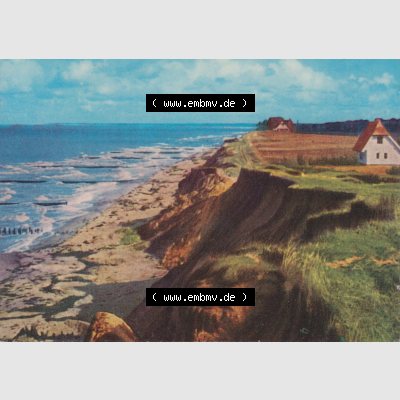 Alte Fotos von Ostseebad Ahrenshoop Lithografien in Mecklenburg-Vorpommern 1. Fischland-Küste. Alter und echter original Foto-Abzug aus einer Fotomappe, welche zu DDR-Zeiten an... Sammlung