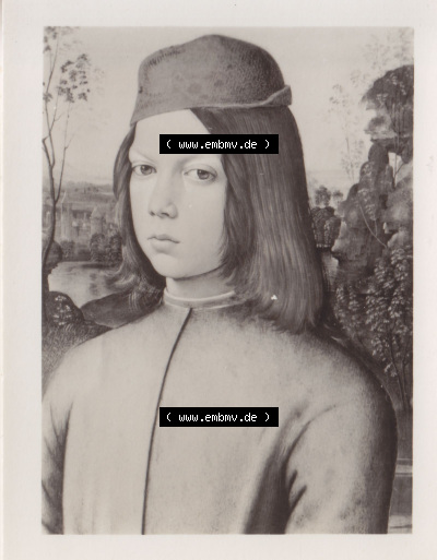 Alte Fotos von Gemälden "Alte Meister"-Galerie Dresden 1972, Bildnis eines Knaben. Alter und echter original Foto-Abzug aus einer... Sammlung