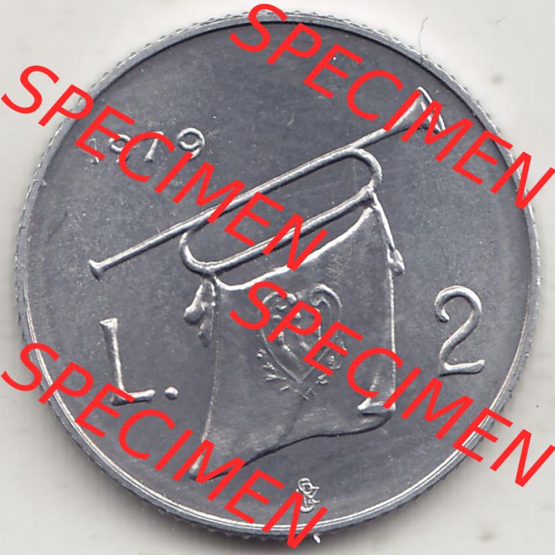 Aus offiziellen Münzensatz / KMS 1979 San Marino vor Euro 1979-1979, 2 Lire, J. V. LIBERTAS REPVBBLICA DI S. MARINO, 1979 L.2 (2) Sammlung