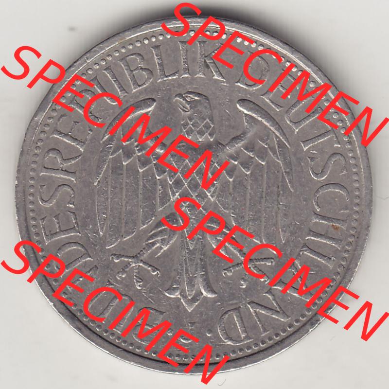 BRD Münzen 1 DM, Umlaufmünze 1950-2001, 1 DM Deutsche Mark, 1979 J-1. Vorderseite der Münze aus Deutschland Sammlung