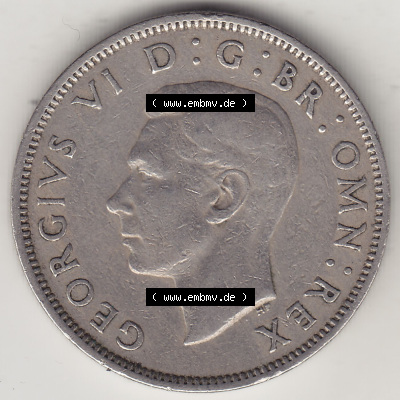 Alte Münzen Großbritannien Eurovorläufer, Umlaufmünze vor Euroeinführung 1949-1951, 2 Schilling, Shillings (Florin) 1949... Sammlung