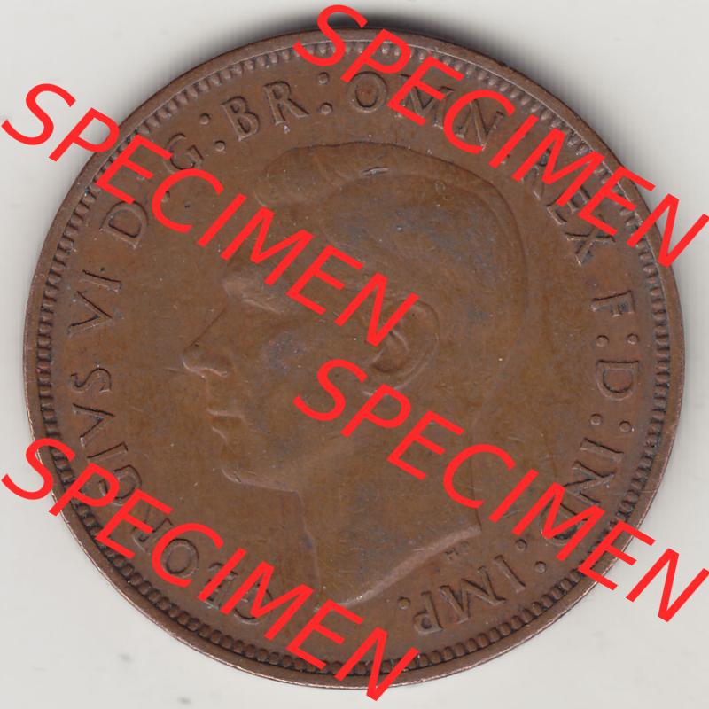 Alte Münzen Großbritannien Eurovorläufer, Umlaufmünze vor Euroeinführung 1937-1948, 1 Penny, One Penny, 1948-1, GEORGIVS VI, D G BR OMN REX... Sammlung