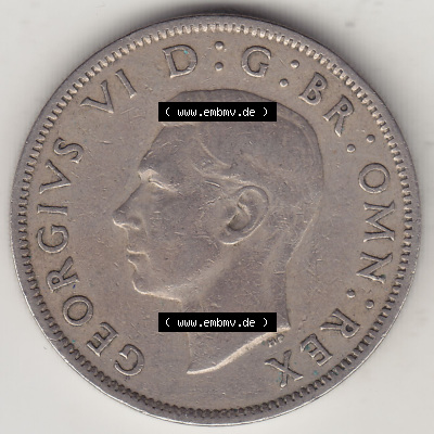 Alte Münzen Großbritannien Eurovorläufer, Umlaufmünze vor Euroeinführung 1949-1951, 2 Schilling, Shillings (Florin) 1951... Sammlung