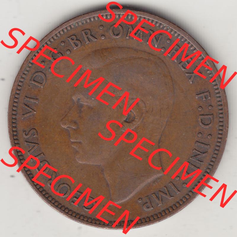 Münzen Großbritannien Eurovorläufer, Umlaufmünze vor Euroeinführung 1937-1948. 1 One Penny 1946-1, George VI, GEORGIVS VI DGBROMNREX FDINDIMP.... Sammlung