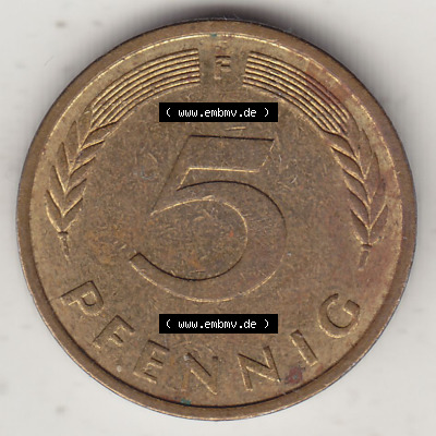 Münzen Deutschland 5 Pfennig-Deutsche Mark 1950-2001, 5 Pfennig, 1978 F-1 (2) Sammlung