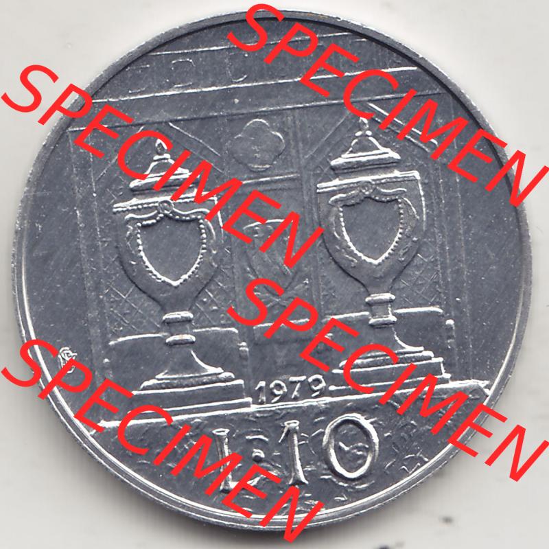 Aus offiziellen Münzensatz / KMS 1979 San Marino vor Euro 1979-1979, 10 Lire, J. V. LIBERTAS REPVBBLICA DI S. MARINO, 1979 L.10 (2) Sammlung