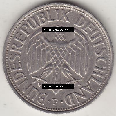 BRD Münzen 1 DM, Umlaufmünze 1950-2001, 1 DM Deutsche Mark, 1973 F-1 (1) Sammlung