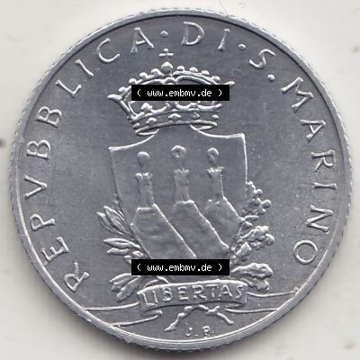 Aus offiziellen Münzensatz / KMS 1979 San Marino vor Euro 1979-1979, 2 Lire, J. V. LIBERTAS REPVBBLICA DI S. MARINO, 1979 L.2 (1) Sammlung