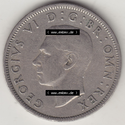 Alte Münzen Großbritannien Eurovorläufer, Umlaufmünze vor Euroeinführung 1949-1951, 2 Schilling, Shillings (Florin) 1949... Sammlung