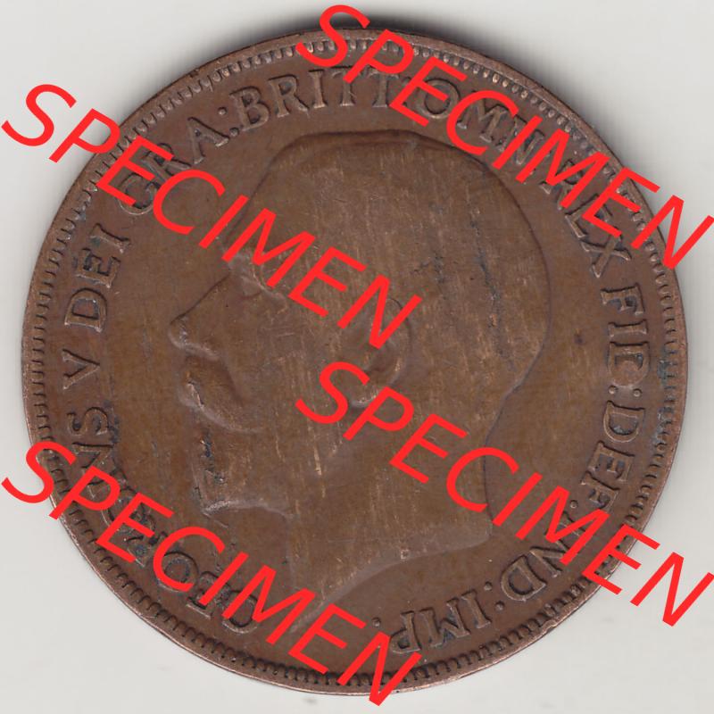 Alte Münzen Großbritannien Eurovorläufer, Umlaufmünze vor Euroeinführung 1911-1926, 1 Penny, One Penny, 1921-1, B.M. GEORGIVS V DEI... Sammlung