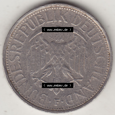 BRD Münzen 1 DM, Umlaufmünze 1950-2001, 1 DM Deutsche Mark, 1973 F-3 (1) Sammlung