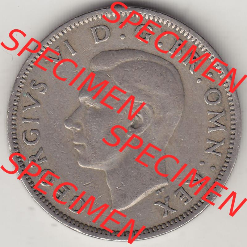 Alte Münzen Großbritannien Eurovorläufer, Umlaufmünze vor Euroeinführung 1947-1948, 2 Schilling-Florin, Two Shillings, 1948-1, George VI, GEORGIVS... Sammlung