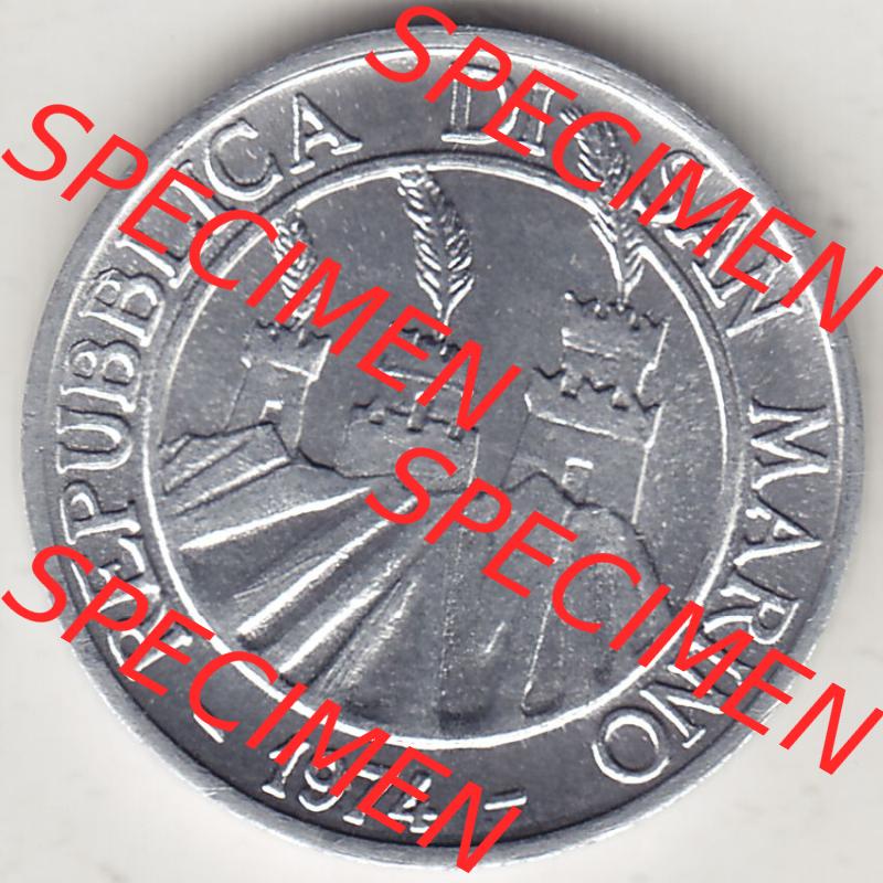 Aus offiziellen Münzensatz / KMS 1974 San Marino vor Euro 1974-1974, 1 Lire, 1 Lira, L.1 MINGUZZI MONASSI INC. (1) Sammlung