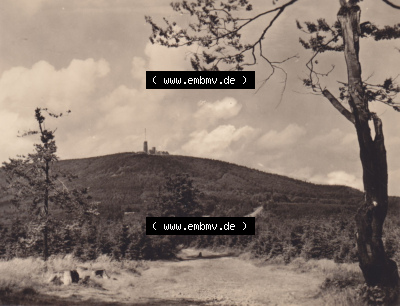 Alte Fotos von Großen Inselsberg in Thüringen Blick vom Rennsteig zum Großen Inselsberg. Alter und echter original Foto-Abzug... Sammlung