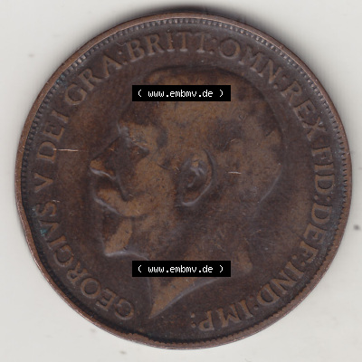 Alte Münzen Großbritannien Eurovorläufer, Umlaufmünze vor Euroeinführung 1911-1926, 1 Penny, One Penny, 1912 (Stück 1),... Sammlung