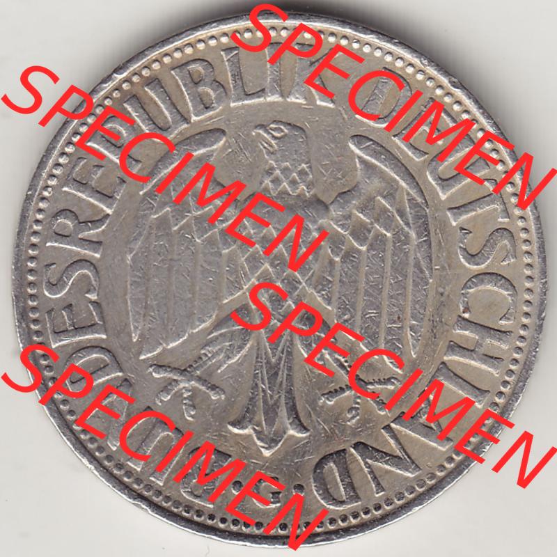 BRD Münzen 1 DM, Umlaufmünze 1950-2001, 1 DM Deutsche Mark, 1961 G-1. Vorderseite der Münze aus Deutschland Sammlung