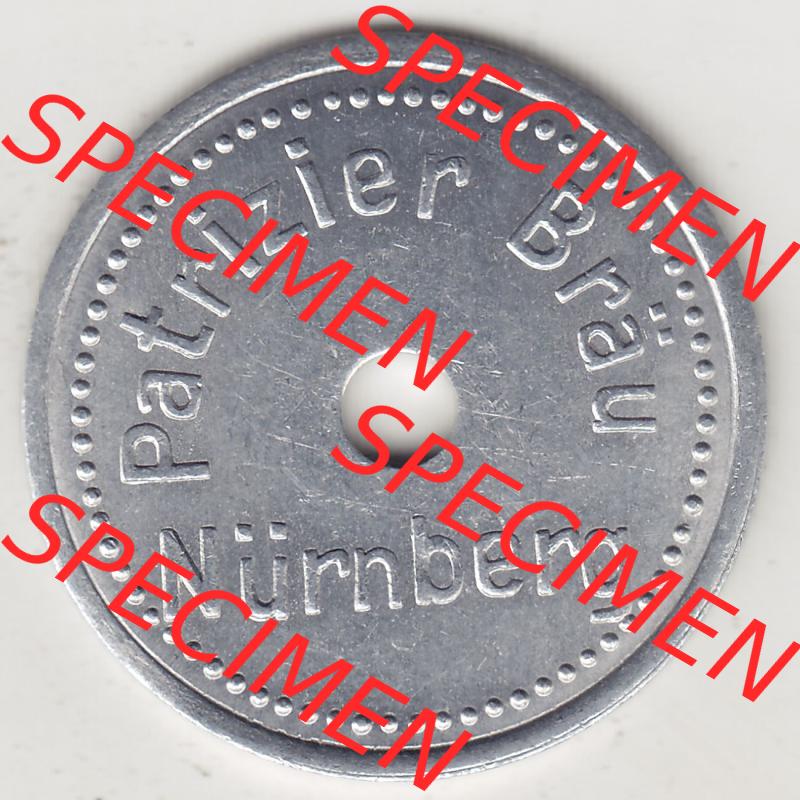 Alte Biermarken Allgemein Patrizier Bräu Nürnberg. Vorderseite einer Biermarke. Das digitale Bild der Biermarke dürfen private Sammler für sich und der Nutzung auf der... Sammlung