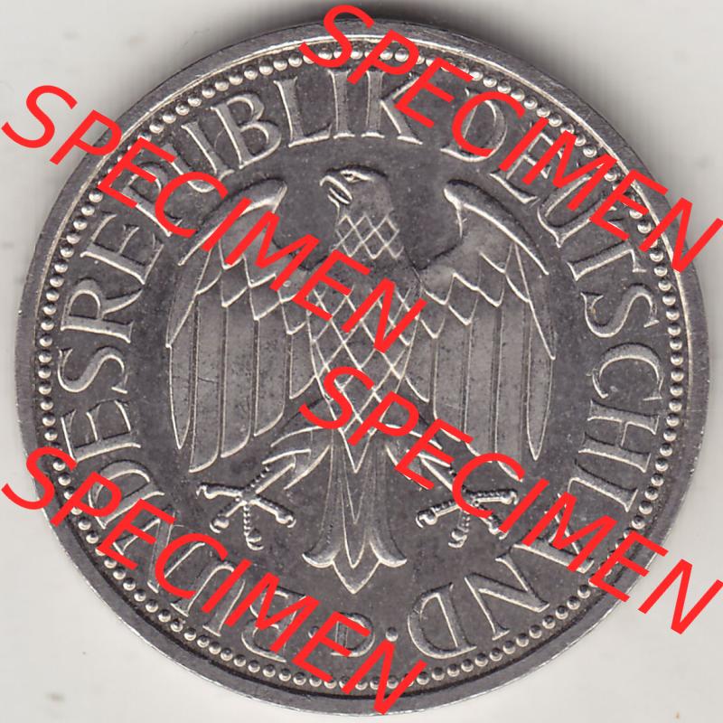 BRD Münzen 1 DM, Umlaufmünze 1950-2001, 1 DM Deutsche Mark, 1994 D-1 (1) Sammlung