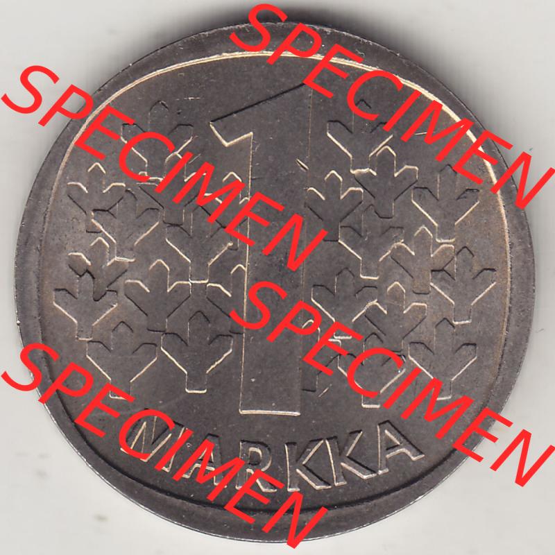 Münzen Finnland / SUOMI Eurovorläufer, Umlaufmünze vor Euroeinführung 1969-1993, 1 Finnische Mark, Markka 1976, SUOMEN TASAVALTA (2) Sammlung
