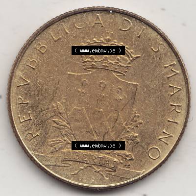 Aus offiziellen Münzensatz / KMS 1979 San Marino vor Euro 1979-1979, 200 Lire, L.200, J. V. LIBERTAS REPVBBLICA DI S. MARINO, 1979 L.200... Sammlung