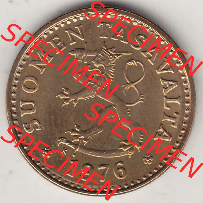 Münzen Finnland / SUOMI Eurovorläufer, Umlaufmünze vor Euroeinführung 1963-1982, 10 Penny, Penniä 1976, SUOMEN TASAVALTA (1) Sammlung